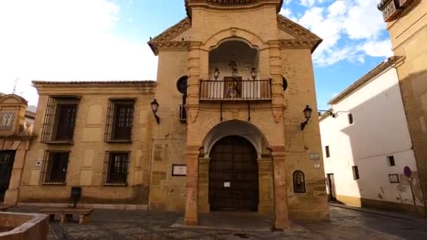 Antequera Espanha Setembro 2023 Igreja Paroquial Santiago Apostol Antequera Espanha — Vídeo de Stock