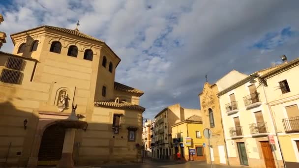 Antequera Spagna Settembre 2023 Chiesa Parrocchiale Santiago Apostol Antequera Spagna — Video Stock