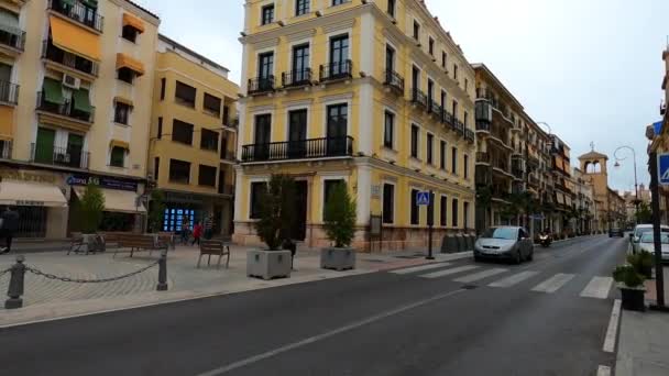 Antequera Spanien September 2023 Vandring Den Historiska Stadskärnan Antequera Spanien — Stockvideo
