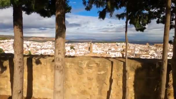 Antequera Ισπανια Σεπτεμβριου 2023 Πανοραμική Θέα Της Ιστορικής Ανδαλουσιανής Πόλης — Αρχείο Βίντεο