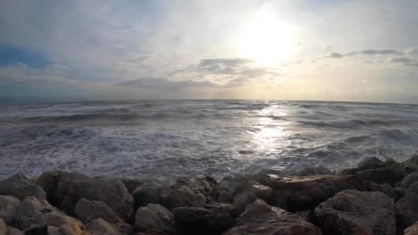 Sea Storm Torremolinos Malaga Spain — Video