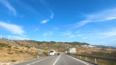 RONDA, İspanya - 6 Ekim 2023: Ronda, İspanya 'daki Sierra de las Nieves Ulusal Parkı' nda 6 Ekim 2023