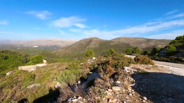 Vista Panorámica Del Parque Nacional Sierra Las Nieves Andalucía Sur — Vídeo de stock