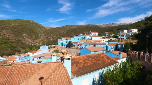 Juzcar Ισπανια Οκτωβρίου 2023 Επίσκεψη Στο Χωριό Blue Smurfs Στο — Αρχείο Βίντεο