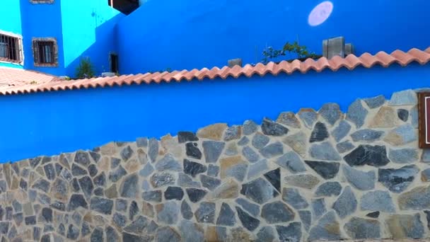 Juzcar Ισπανια Οκτωβρίου 2023 Επίσκεψη Στο Χωριό Blue Smurfs Στο — Αρχείο Βίντεο