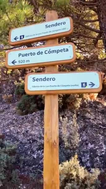 Senderismo Pico Lucero Del Parque Natural Tejeda Almijara Alhama Málaga — Vídeo de stock