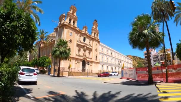 Huelva Ισπανια Ιουνιου 2023 Ιερός Καθεδρικός Ναός Της Merced Στην — Αρχείο Βίντεο