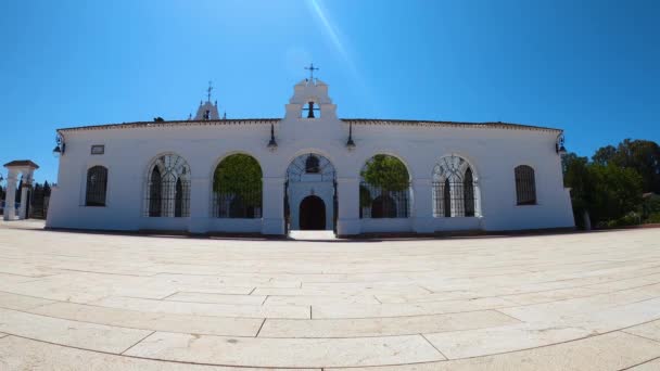 Huelva Hiszpania Czerwca 2023 Kaplica Nuestra Seora Cinta Patronka Huelvy — Wideo stockowe