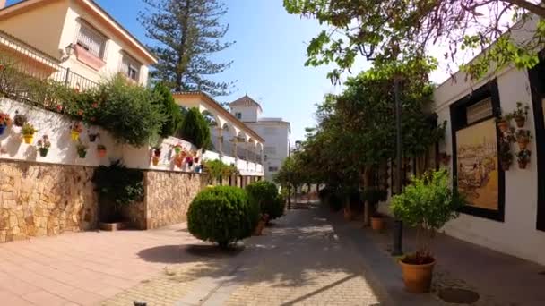 2023年7月29日 2023年7月29日 西班牙埃斯特波纳 阳光灿烂的夏日 在市中心散步 — 图库视频影像