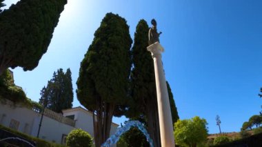 HUELVA, İspanya - 11 Haziran 2023: The Chapel of Nuestra Seora de la Cinta (Huelva 'nın Koruyucu Bakiresi), 11 Haziran 2023 tarihinde İspanya' nın Huelva kentinde Cabezos olarak bilinen tepelerde yer aldı.