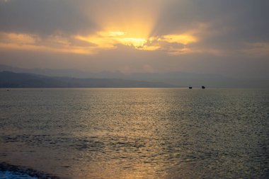 Sunrise over Mediterranean Sea, Costa del Sol, Malaga, Spain