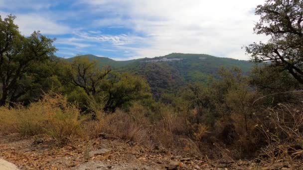 Vista Panorâmica Parque Nacional Sierra Las Nieves Andaluzia Sul Espanha — Vídeo de Stock