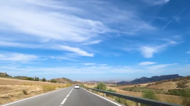 Estrada Parque Nacional Sierra Las Nieves Andaluzia Sul Espanha — Vídeo de Stock