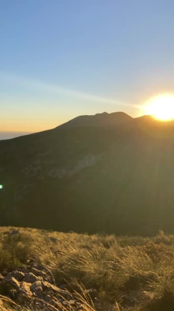 Solnedgång Över Costa Del Sol Malaga Spanien Panoramautsikt Från Torremolinos — Stockvideo