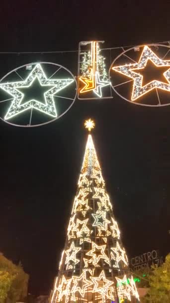 Torremolinos Hiszpania Grudzień 2023 Uchwyć Świąteczny Urok Bożego Narodzenia Centrum — Wideo stockowe