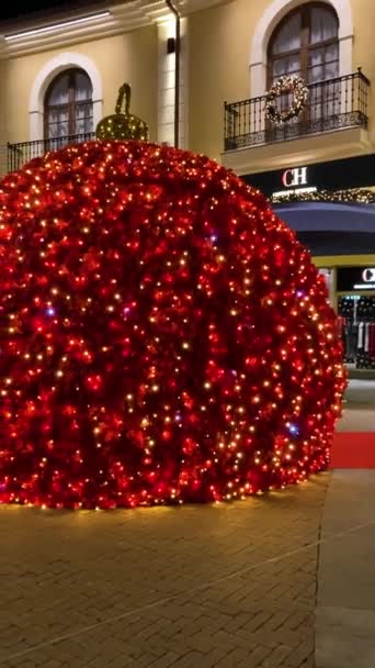Malaga Spain December 2023 Surprindeți Farmecul Festiv Crăciunului Centrul Comercial — Videoclip de stoc