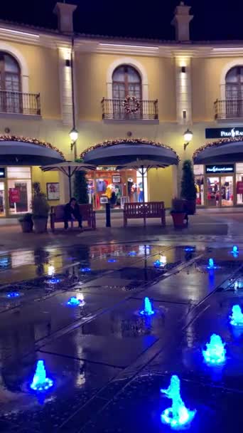 Malaga Hiszpania Grudzień 2023 Uchwyć Świąteczny Urok Bożego Narodzenia Centrum — Wideo stockowe