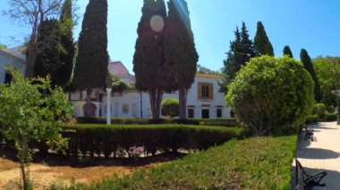 HUELVA, İspanya - 11 Haziran 2023: The Chapel of Nuestra Seora de la Cinta (Huelva 'nın Koruyucu Bakiresi), 11 Haziran 2023 tarihinde İspanya' nın Huelva kentinde Cabezos olarak bilinen tepelerde yer aldı.