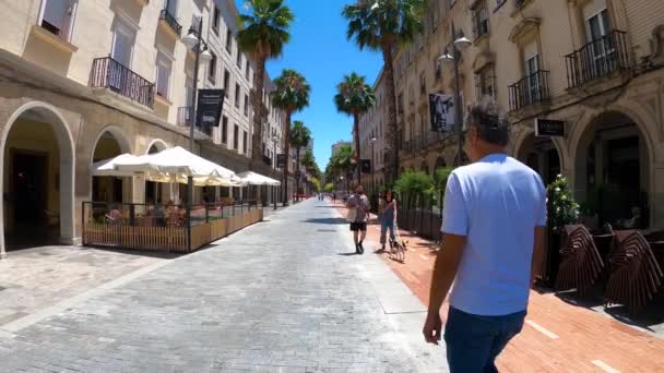 Huelva Spagna Giugno 2023 Esplorare Centro Della Città Nella Giornata — Video Stock
