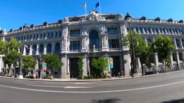 MADRID, İspanya - 8 Temmuz 2023 İspanya Merkez Bankası (Banco de Espana) 8 Temmuz 2023