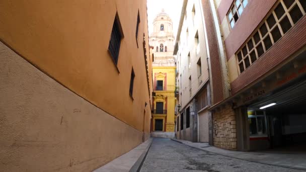 Malaga Spagna Aprile 2023 Cattedrale Rinascimentale Chiesa Cattolica Romana Costruita — Video Stock