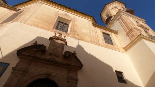 Malaga Španělsko Srpna 2023 Ranní Procházka Historickým Centrem Města Malaga — Stock video