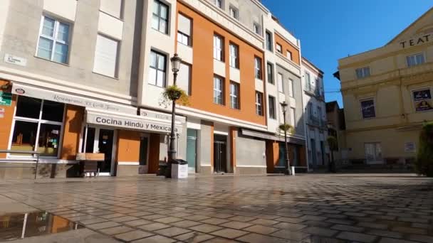 Malaga Spanien August 2023 Theater Cervantes Historischen Stadtzentrum Von Málaga — Stockvideo