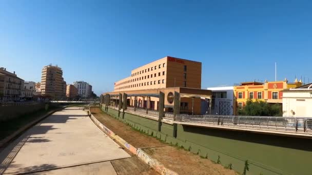 Malaga Espagne Août 2023 Promenade Matinale Dans Centre Historique Malaga — Video