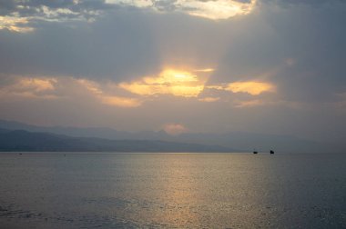 Sunrise over Mediterranean Sea, Costa del Sol, Malaga, Spain