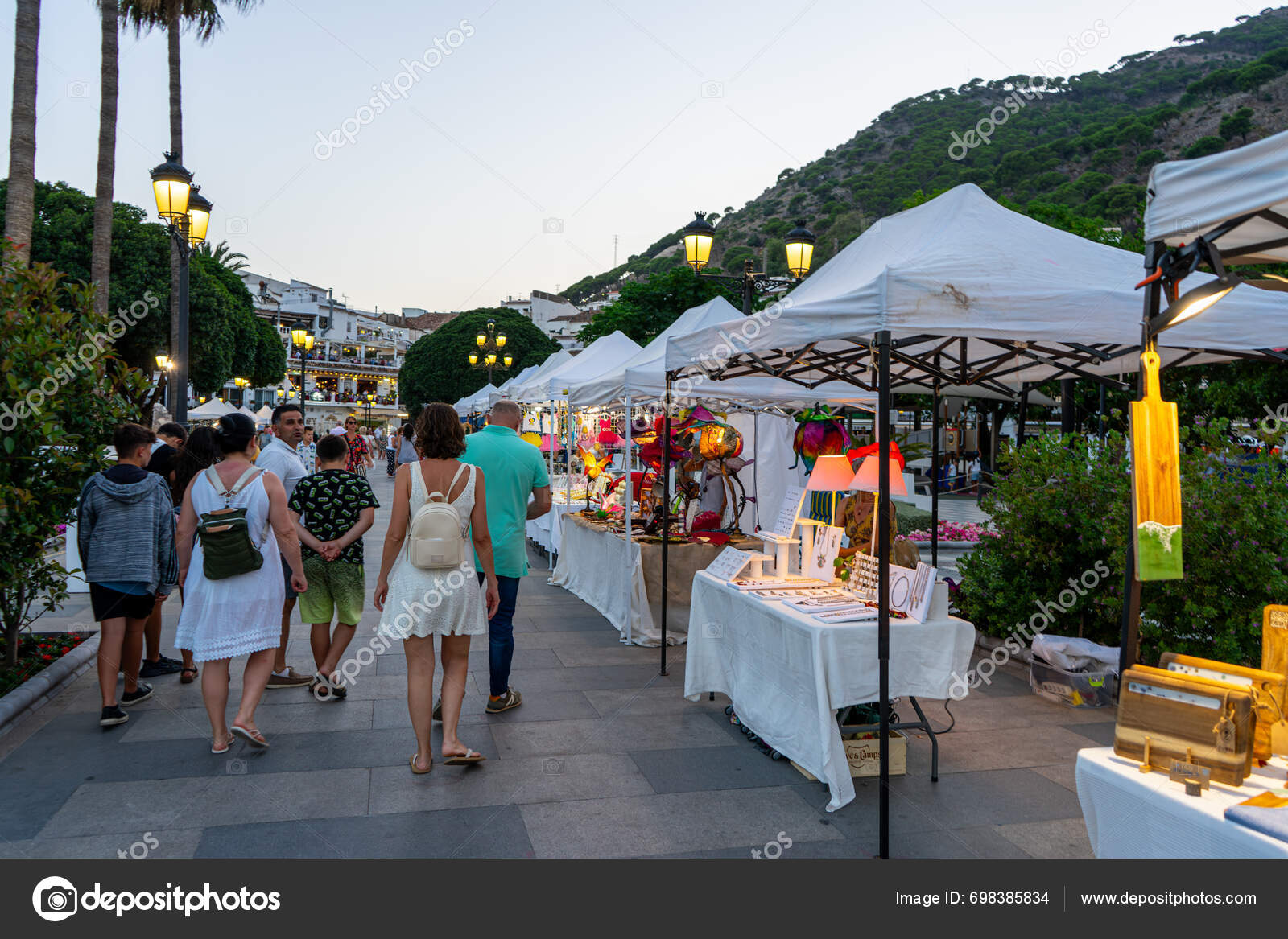 Mijas Spain June 2023 Fair City Center Mijas Spain June — Stock ...