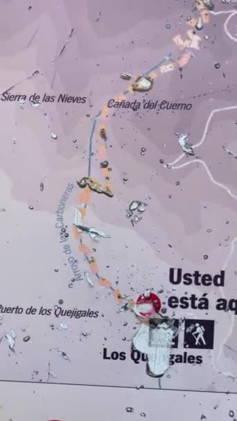Διαδρομή Πεζοπορίας Στην Κορυφή Torrecilla Sierra Las Nieves Εθνικό Πάρκο — Αρχείο Βίντεο