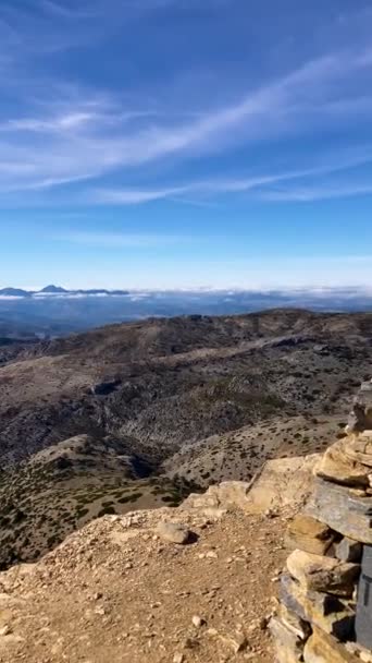Peak Torrecilla Sierra Las Nieves Εθνικό Πάρκο Ανδαλουσία Ισπανία — Αρχείο Βίντεο