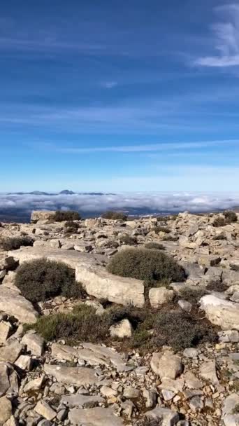 Sendero Pico Torrecilla Parque Nacional Sierra Las Nieves Andalucía España — Vídeo de stock