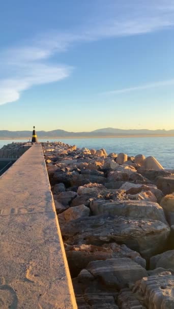 Spanya Benalmadena Malaga Costa Del Sol Spanya Akdeniz Üzerinde Gün — Stok video