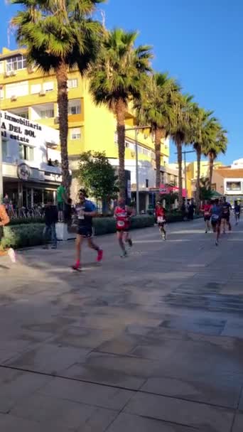 Torremolinos Espagne Février 2024 Coureurs Demi Marathon Torremolinos Torremolinos Espagne — Video