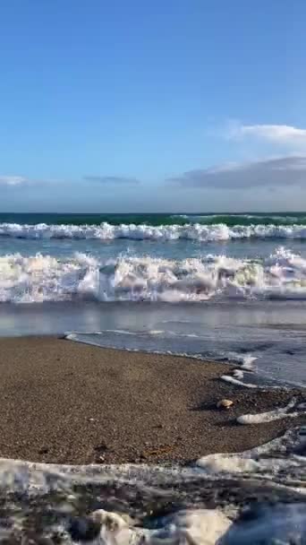 해변에서 말라가 코스타 스페인 — 비디오