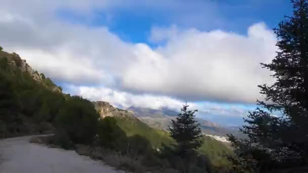 Δρόμος Από Puerto Saucillo Sierra Las Nieves Εθνικό Πάρκο Ανδαλουσία — Αρχείο Βίντεο