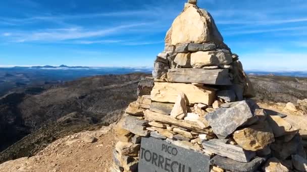 Panoramaudsigt Fra Vandrestien Til Torrecilla Peak Sierra Las Nieves Nationalpark – Stock-video