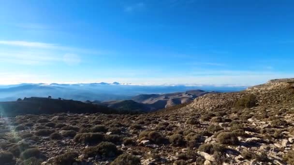 Szlak Turystyczny Szczyt Torrecilla Park Narodowy Sierra Las Nieves Andaluzja — Wideo stockowe