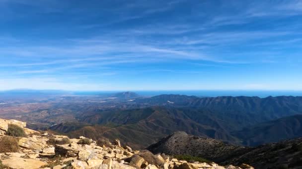 Vista Panoramica Dal Sentiero Torrecilla Parco Nazionale Della Sierra Las — Video Stock