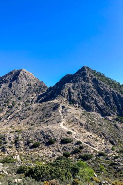 Lucero peak of the Natural Park of Tejeda, Almijara and Alhama in Malaga, Andalusia, Spain clipart