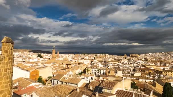 Antequera Spagna Settembre 2023 Veduta Panoramica Della Storica Città Andalusa — Video Stock