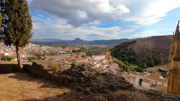 Antequera Spagna Settembre 2023 Veduta Panoramica Della Storica Città Andalusa — Video Stock