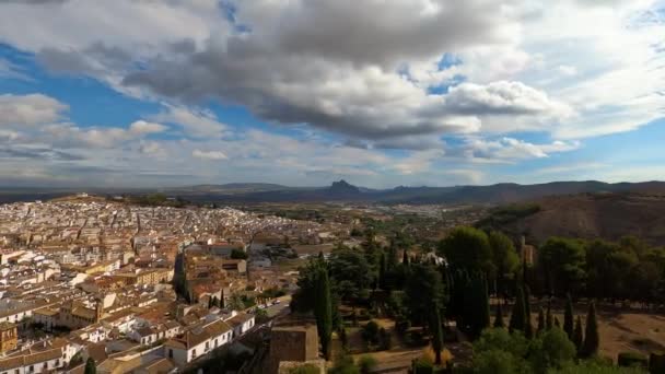 2023年9月17日 2023年9月17日西班牙安泰基拉历史上安达卢西亚城市的全景 — 图库视频影像