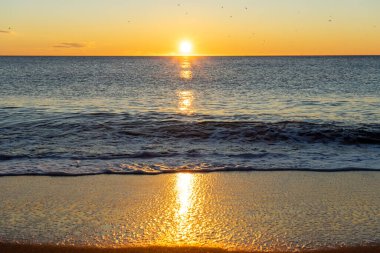 Sunrise over Mediterranean Sea, Costa del Sol, Malaga, Spain