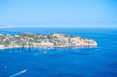 Cerro Gordo 'dan Akdeniz kıyı manzarası. La Herradura, Andulasia, Güney İspanya