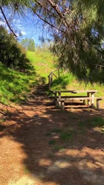 Hiking Trail Molinos River Istan Marbella Spain — Stock Video