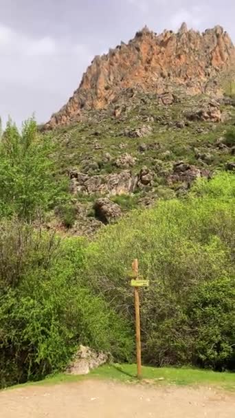 Sentiero Escursionistico Della Sabina Sul Fiume Monachil Monachil Granada Spagna — Video Stock