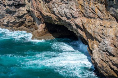 Lagos, Portekiz 'in dışındaki Algarve kıyısında. Portekiz plajları ve kıyıları.