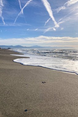 Akdeniz üzerinde gün batımı, Malaga, İspanya